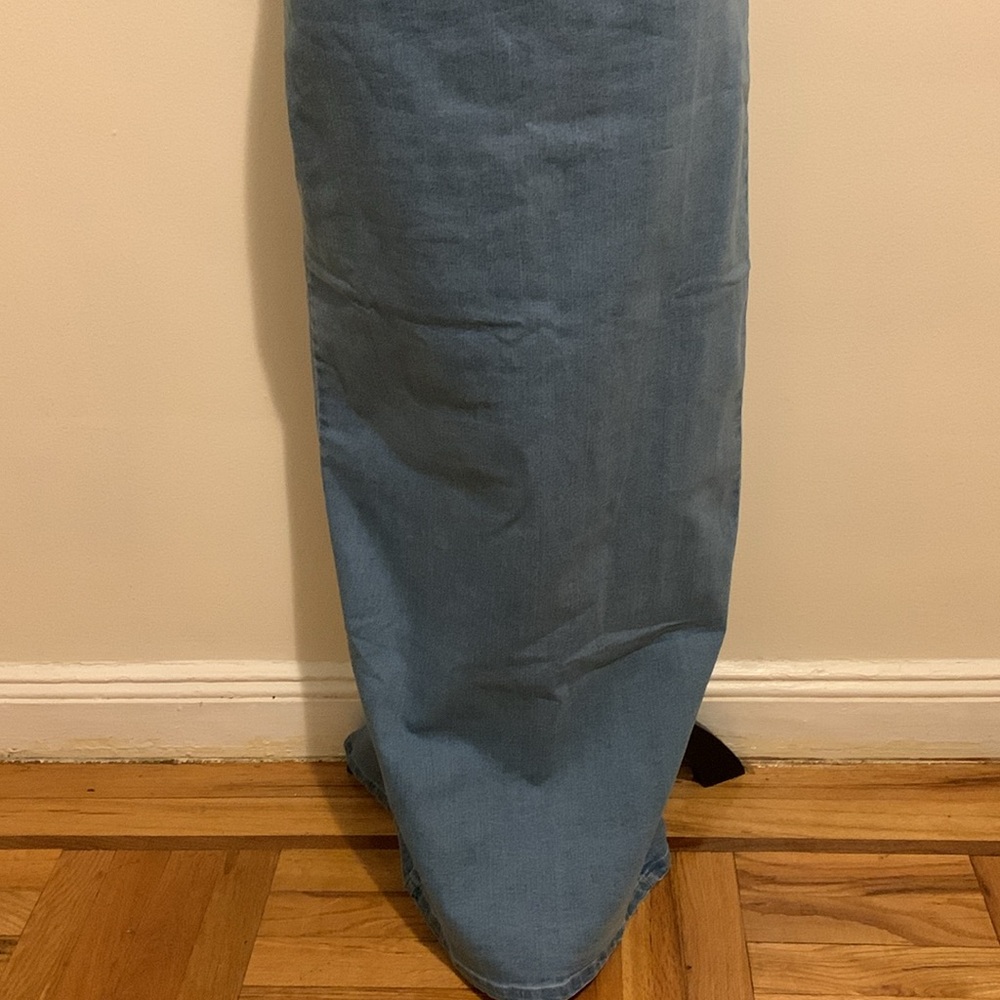 NEW Strapless Denim Maxi Dress - Picture 5 of 11